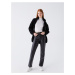 LC Waikiki Slim Fit Straight Leather Look Women's Trousers