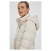 Páperová bunda Tommy Hilfiger dámska, béžová farba, zimná