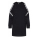 KARL LAGERFELD Úpletové šaty Cold Shoulder 211W1362 Čierna Regular Fit