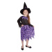 Rappa Detský kostým Čarodejnica s netopiermi a klobúkom veľkosť 105 - 116 cm
