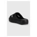 Šľapky Calvin Klein DOUBLE STRAP SLIPPER pánske, čierna farba, HM0HM00967