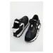 Marjin Men's Sneaker Thick Sole Lace Up Sports Shoes Edva Black
