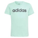 adidas ESS LIN T Dievčenské tričko, svetlo zelená, veľkosť
