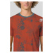 Rafiki Slack Print Pánske lezecké tričko z organickej bavlny 10029732RFX mecca orange