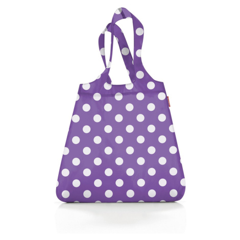 Skladacia taška Mini Maxi Shopper Dots white purple Reisenthel