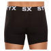 3PACK pánske boxerky Styx športová guma čierne (G9606060)