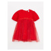 LC Waikiki Crew Neck Short Sleeved Tulle Skirt For Baby Girl Dress