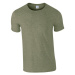 Gildan Pánske tričko G64000 Heather Military Green