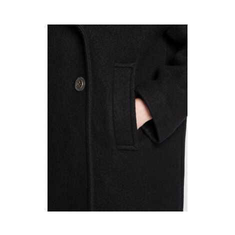 Pinko Vlnený kabát Inning 5 1G1821 Z350 Čierna Relaxed Fit