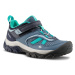 Dievčenská obuv Crossrock na suchý zips na horskú turistiku od 24 do 34 modrá