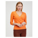 Tričká s dlhým rukávom pre ženy ORSAY - oranžová