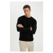 DEFACTO Standard Fit Regular Cut Crew Neck Textured Knit Sweater