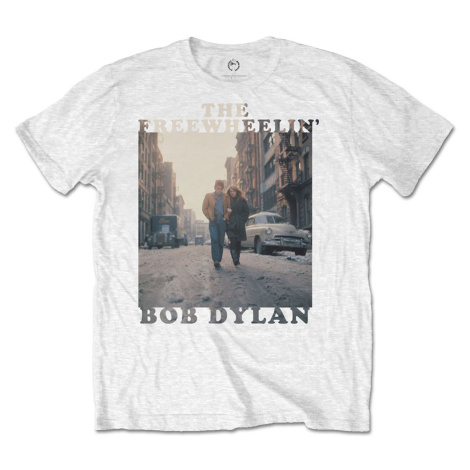 Bob Dylan tričko The Freewheelin' Biela