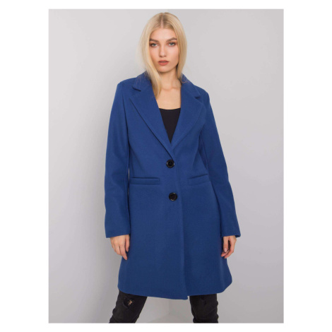Tmavomodrý dámsky kabát YP-PL-cwd0449.64-dark blue