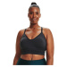 Podprsenka Under Armour Seamless Low Long Htr Bra Pitch Gray