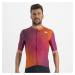 SPORTFUL Cyklistický dres s krátkym rukávom - ROCKET - ružová/oranžová/bordová
