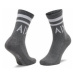 Armani Exchange Súprava 2 párov vysokých ponožiek unisex 953030 CC650 19310 Sivá
