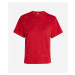 Tričko Karl Lagerfeld Rhinestone Karl T-Shirt Červená