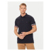 Tommy Hilfiger Polokošeľa Monotype Flag MW0MW33585 Tmavomodrá Slim Fit