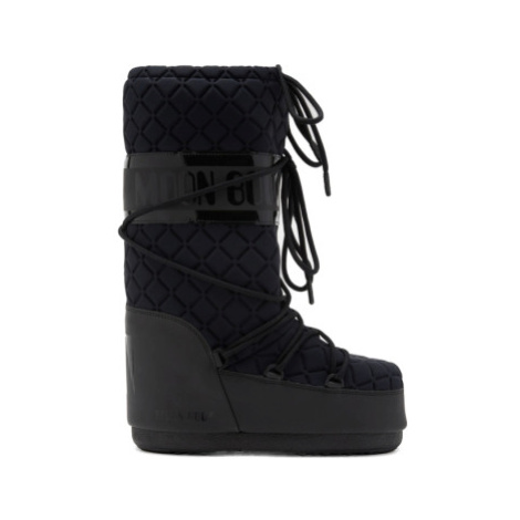 Dámske vysoké zimné topánky MOON BOOT MB ICON QUILT -N001 BLACK