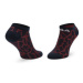 Fila Súprava 3 párov vysokých dámskych ponožiek Calza Invisibile F6647 Tmavomodrá