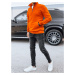 Men's hooded sweatshirt, orange Dstreet