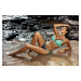 Virginia Camargue-Frozen Swimsuit M-456 Mint and Sea