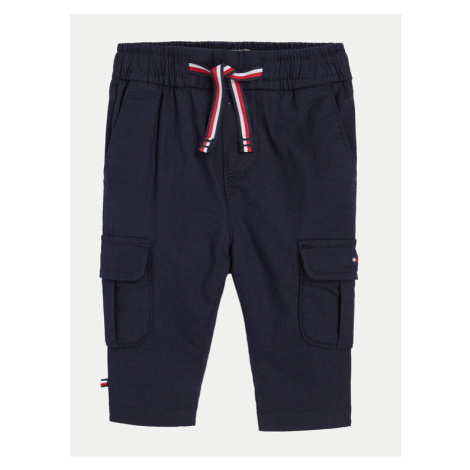 Tommy Hilfiger Bavlnené šortky KN0KN01840 Tmavomodrá Regular Fit