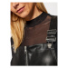 Calvin Klein Jeans Šaty z imitácie kože Dungaree J20J215033 Čierna Regular Fit