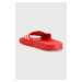 Šľapky adidas červená farba, GZ5923