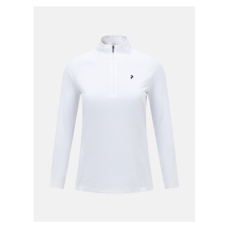 Mikina Peak Performance W Half Zip Baselayer White