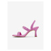 Tmavoružové dámske sandále na podpätku ALDO Louella