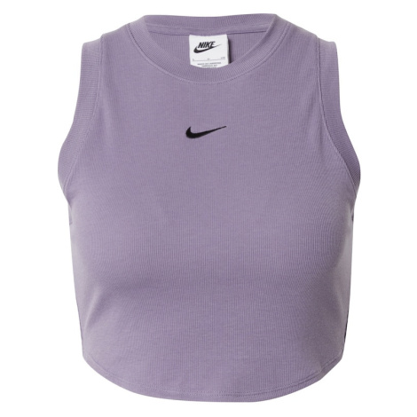 Nike Sportswear Top 'ESSENTIAL'  levanduľová / čierna