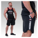 NEBBIA - Pánske fitness šortky s logom Mr. Olympia 195 (black) - NEBBIA