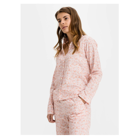 Košeľa na spanie pajama in poplin Ružová GAP