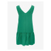 Zelené krátke šaty s véčkovým výstrihom ONLY Nova Life
