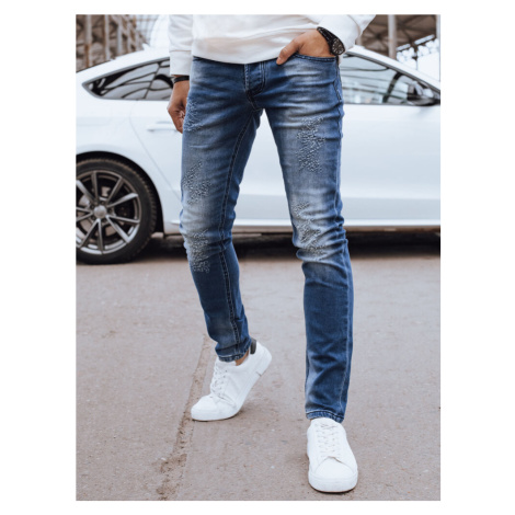 Pánske tmavomodré džínsové nohavice Dstreet UX4294