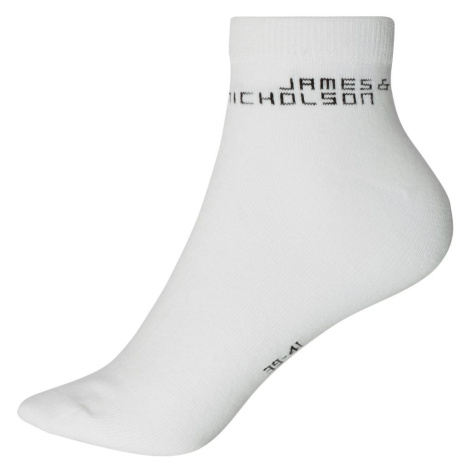 James & Nicholson Členkové ponožky s biobavlnou 8031 - Biela