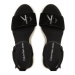 Calvin Klein Jeans Espadrilky Wedge Sandal Su Con YW0YW01026 Čierna