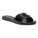 Calvin Klein Jeans Šľapky Flat Sandal Slide Mg Met YW0YW01348 Čierna