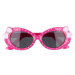 Sunmania Ružovo-biele bodkované slnečné okuliare pre deti &quot;Sweet&quot; 393702107