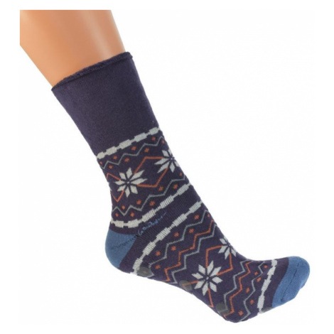 Zimné tmavo-modré ponožky CHRIS