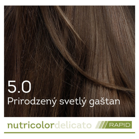 BIOKAP Nutricolor Delicato RAPID Farba na vlasy Prirodzený svetlý gaštan 5.0 - BIOKAP