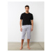 LC Waikiki A Standard Pattern Patterned Men's Pajama Bottom Shorts.