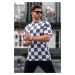Madmext Men's Patterned Smoked T-Shirt 5808