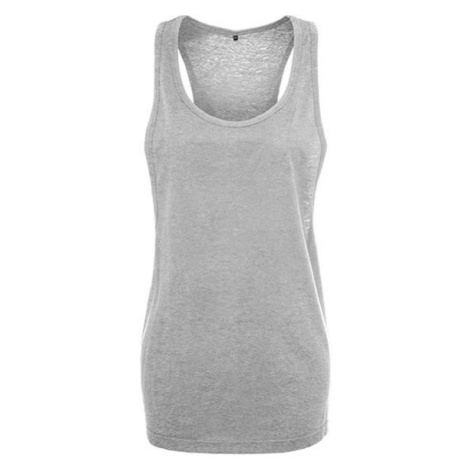 Build Your Brand Dámsky voľný top BY020 Heather Grey