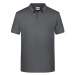 James&amp;Nicholson Pánska polokošeľa JN8010 Black Heather