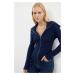 Trendyol Navy Blue Premium Yarn/Special Yarn Basic Knitwear Cardigan