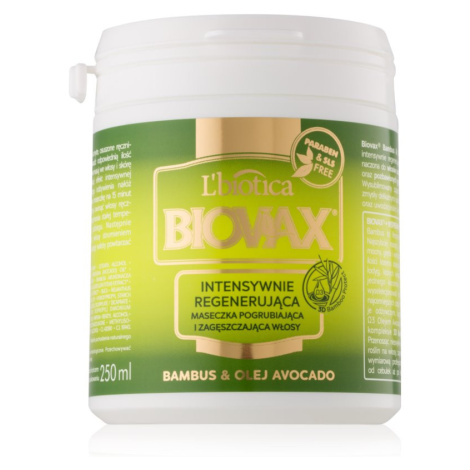 L’biotica Biovax Bamboo & Avocado Oil regeneračná maska na vlasy
