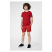 Detské krátke nohavice 4F červená farba, jednofarebné